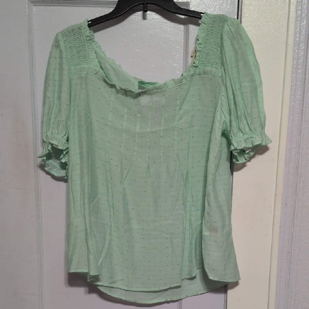 Chic Mint Blouse for Women